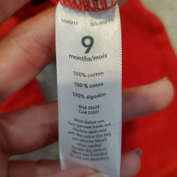 Carters 9 month long sleeve onesie - Picture 5 of 6